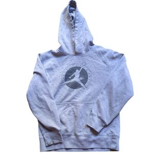 Air Jordan Jumpman Hoodie Sweatshirt, Boys Large, with Flight Club Logo, Gray